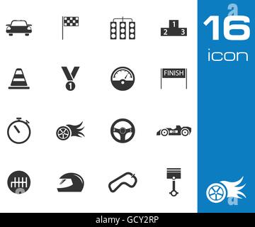 F1 race car icons, with race helmet, f1 flag, f1 speedometer, f1 gloves ...