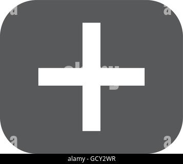 addition math symbol icon Stock Vector