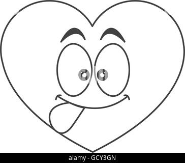 goofy heart cartoon icon Stock Vector Image & Art - Alamy