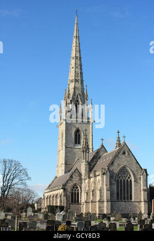 The Marble Church St. Margaret's Church Bodelwyddan Wales Stock Photo