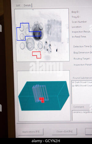 UK Border Agency drug detection Stock Photo