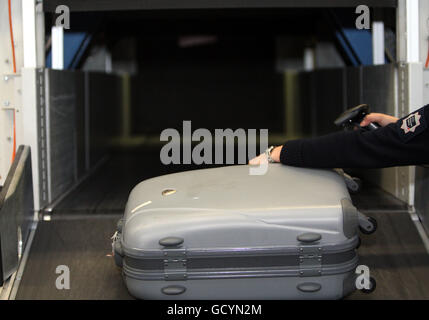 UK Border Agency drug detection Stock Photo