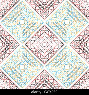 abstract dashed color lines seamless pattern vector background Stock Vector