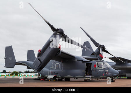 Close-up of the CV-22B Osprey pictured at the 2016 Royal International Air Tattoo. Stock Photo