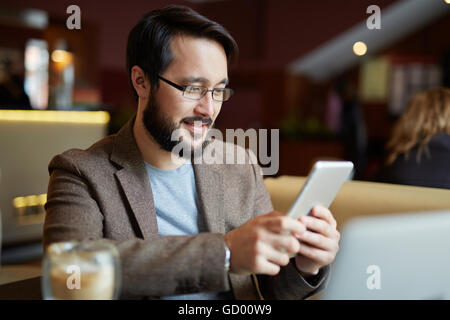 Using smartphone Stock Photo