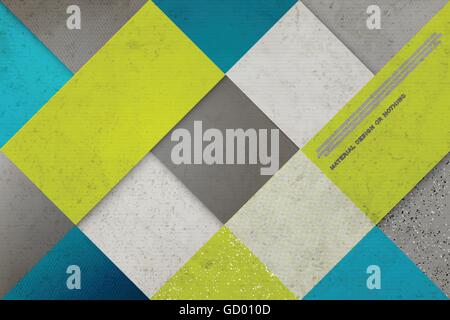 abstract, colorful background with square frames. vector geometric, fashion wallpaper template. material design backdrop. origam Stock Vector