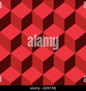 Seamless pattern vector cube art Stock Vector