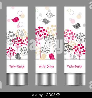 Set of vertical banners Stock Vector