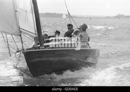 John F. Kennedy sailing on the Victura with Jackie Stock Photo - Alamy