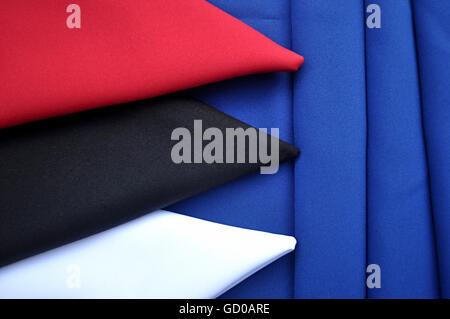 colored napkins folded beaked Stock Photo