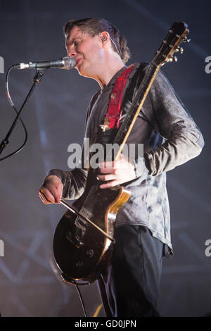 Monza Italy. 09 July 2016. The Icelandic post-rock band SIGUR RÒS performs live on stage at Parco di Monza during the I-Days Festival Credit:  Rodolfo Sassano/Alamy Live News Stock Photo