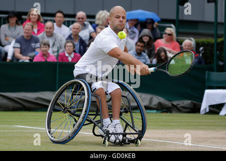 Stefan Olsson Gentlemen's Wheelchair Singles Final The Wimbledon Championships 2016 The All England Tennis Club, Wimbledon, London, England 10 July 2016 Men's Singles Final Day The All England Tennis Club, Wimbledon, London, England 2016 © Allstar Picture Library/Alamy Live News Stock Photo