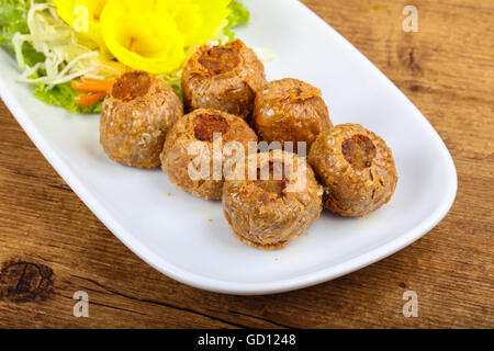 Asian style - delicous crab roll with spices Stock Photo