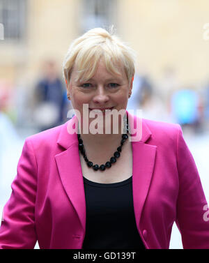 Labour MP Angela Eagle arrives at BBC Broadcasting House to appear on the Sunday Politics programme, ahead of her plan to launch a leadership challenge to topple the party membership's chosen leader, Jeremy Corbyn. Stock Photo