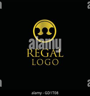 regal concept designed in a simple way so it can be use for multiple proposes like logo ,marks ,symbols or icons. Stock Vector
