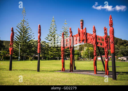 dh Waitangi Treaty Grounds BAY OF ISLANDS NEW ZEALAND Maori Waka Taua ...