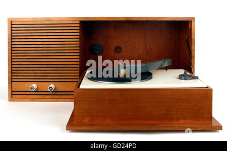 technics, record player box 'Peter - Elektrophon W', made by Tonmoebelfabrik  Peter, Plauen, East-Germany, 1968/1969, Additional-Rights-Clearences-Not Available Stock Photo