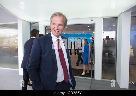 Bjørn Kjos, founder and CEO of Norwegian Air Shuttle, photographed at Farnborough International Air show, Hampshire, England, UK Stock Photo