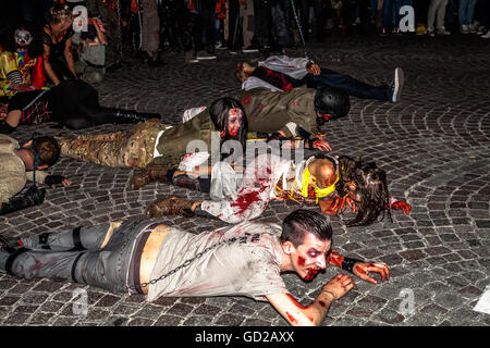 Zombies crawling for Halloween Stock Photo