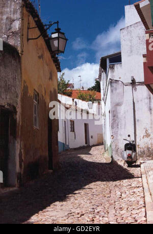Back Street in Portugal Stock Photo