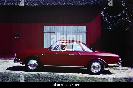 transport / transportation, cars, Volkswagen, VW 1600 Karmann-Ghia coupe, type 34, exterior view, Germany, late 1960s, Additional-Rights-Clearences-Not Available Stock Photo