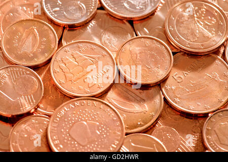money / finances,coins,mint fresh cent coins,first new cent coins to the Euro start in 2002,of starter kit,coins of different Euro countries,Germany,1999,2000,2001,2002,Euro countries,Greece,Ireland,Netherlands,Germany,Portugal,France,cent,a lot of,cent coin,euro,euros,euro coins,new currency,currency conversion,being shiny,being glossy,been shiny,been glossy,symbol,symbols,symbolism,imageries,symbol image,symbolic,symbolical,euro zone,copper,copper coin,coppers,copper coins,euro crisis,economy,economic crisis,econom,Additional-Rights-Clearences-Not Available Stock Photo