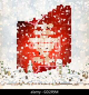 Happy New Year card. EPS 10 Stock Vector