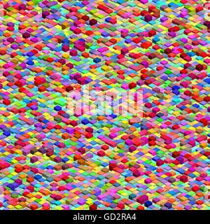Colorful Isometric Pattern. EPS 10 Stock Vector