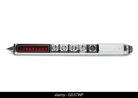 Calcupen - calculator and pen. Stock Photo