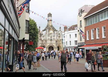 Market Cross from East Street, Chichester, West Sussex, England, Great Britain, United Kingdom, UK, Europe Stock Photo