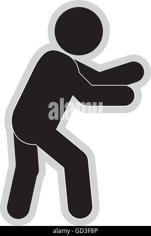 male pictogram moving icon Stock Vector Image & Art - Alamy