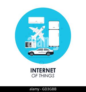 gadgets icon set. Internet of things design. Vector graphic Stock Vector