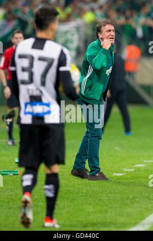 Cuca during the game between Palmeiras and Santos held at Allianz Park, West Zone of S?o Paulo. The classic is valid for the 14th round of the Brasileir?o 2016 Chevrolet. Stock Photo