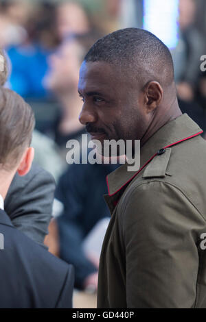 London, UK. 12 July 2016. Actor Idris Elba. Red carpet arrivals for Star Trek Beyond. Paramount Pictures presents the European Premiere of Star Trek Beyond at the Empire Leicester Square. Credit:  Bettina Strenske/Alamy Live News Stock Photo