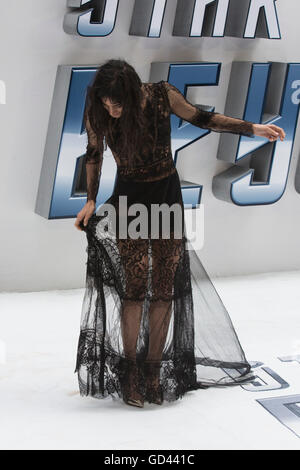 London, UK. 12 July 2016. Actress Sofia Boutella (Jaylah). Red carpet arrivals for Star Trek Beyond. Paramount Pictures presents the European Premiere of Star Trek Beyond at the Empire Leicester Square. Credit:  Bettina Strenske/Alamy Live News Stock Photo