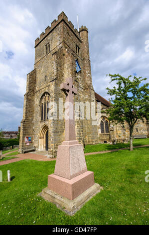 The Saint Mary The Virgin church in Battle, East Sussex, UK Stock Photo