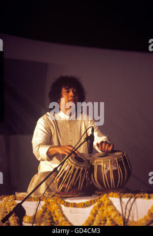 Zakir Hussain Stock Photo