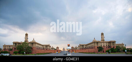 The North and South Block Secretariat Buildings Stock Photo