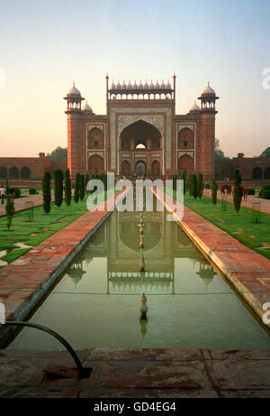 Gate of Taj Mahal Stock Photo