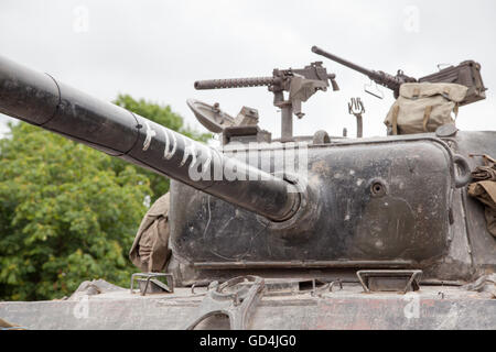 FURY Sherman M4 A2 E8 Tank as featured in the movie Fury with Brad Pitt, at Tankfest 2016 Stock Photo