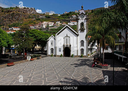 Church Igreja de Sao Bento, Ribeira Brava, Island of Madeira, Portugal Stock Photo