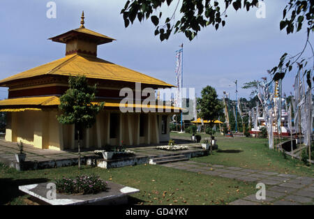 Mahayana Buddha temple , Itanagar , Arunachal Pradesh Stock Photo