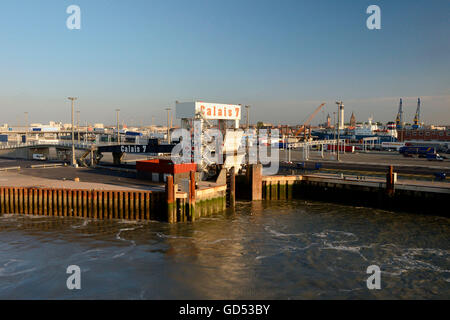 Ferry harvour, Calais, France Stock Photo