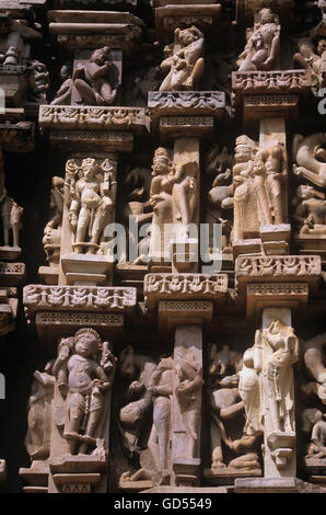 Wall carvings on temple Stock Photo