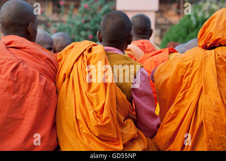 Pilgrims attending a prayer ceremony Stock Photo