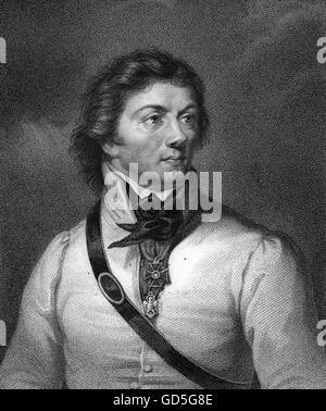 TADEUSZ KOSCIUSZKO (1746-1817) Polish-Lithuanian military leader who also fought in the American Revolutionary War Stock Photo