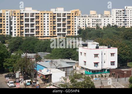 Residential area baner, pune, maharashtra, india, asia Stock Photo