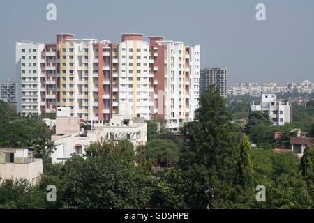 Residential area baner, pune, maharashtra, india, asia Stock Photo