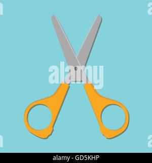 scissors realistic icon symbol illustration isolated sign vector Stock Vector
