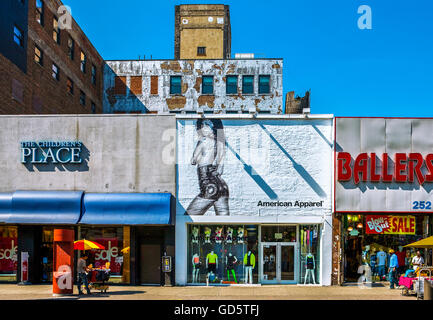 U.S.A., New York,Manhattan,Harlem,the buildings of 125th street Stock Photo